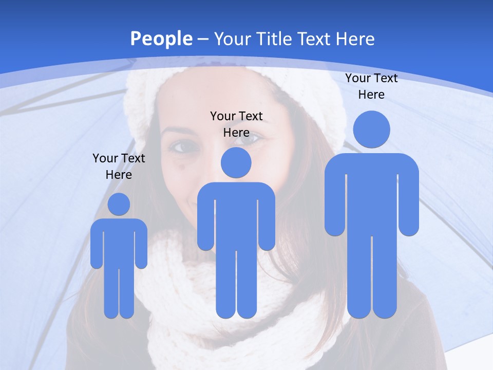 Cheerful Caucasian Hat PowerPoint Template