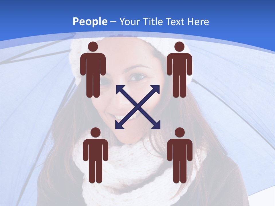 Cheerful Caucasian Hat PowerPoint Template