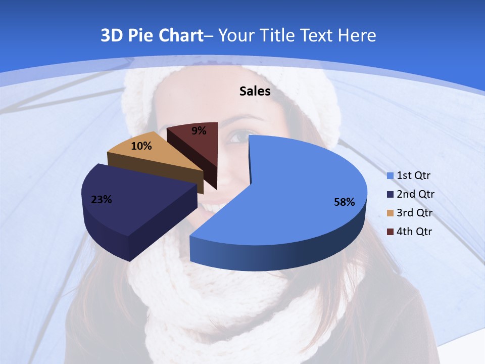 Cheerful Caucasian Hat PowerPoint Template