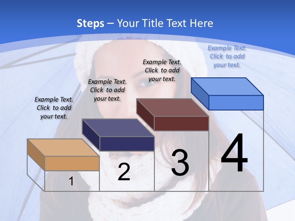 Cheerful Caucasian Hat PowerPoint Template