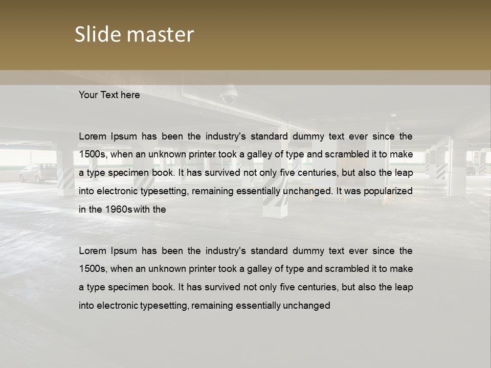 Souterrain City Stationary PowerPoint Template