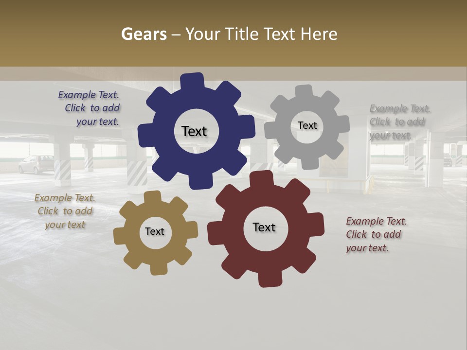 Souterrain City Stationary PowerPoint Template