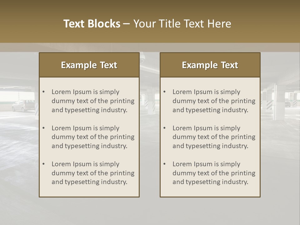 Souterrain City Stationary PowerPoint Template