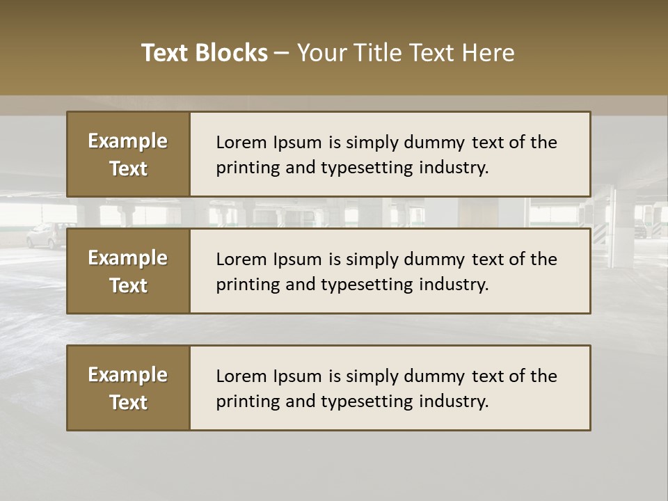 Souterrain City Stationary PowerPoint Template