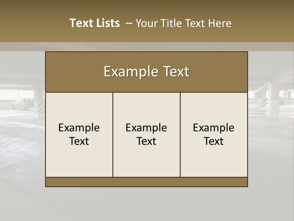 Souterrain City Stationary PowerPoint Template