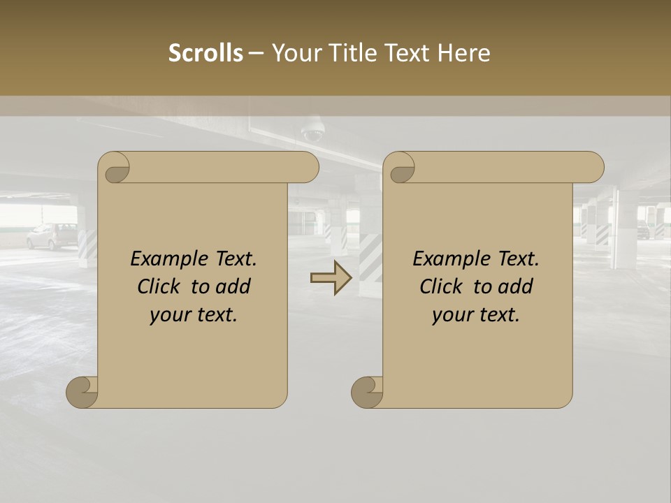 Souterrain City Stationary PowerPoint Template