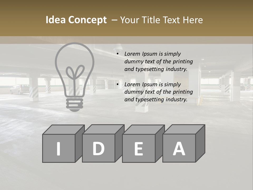 Souterrain City Stationary PowerPoint Template