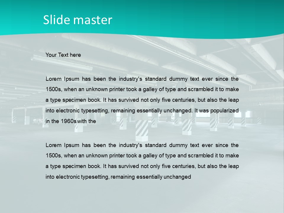 Indoor Asphalt City PowerPoint Template