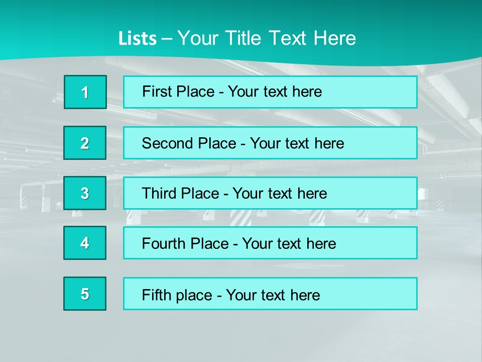 Indoor Asphalt City PowerPoint Template