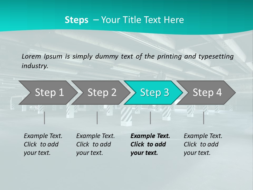 Indoor Asphalt City PowerPoint Template