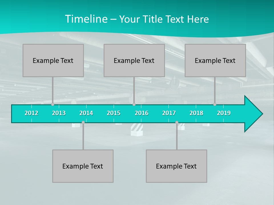 Indoor Asphalt City PowerPoint Template