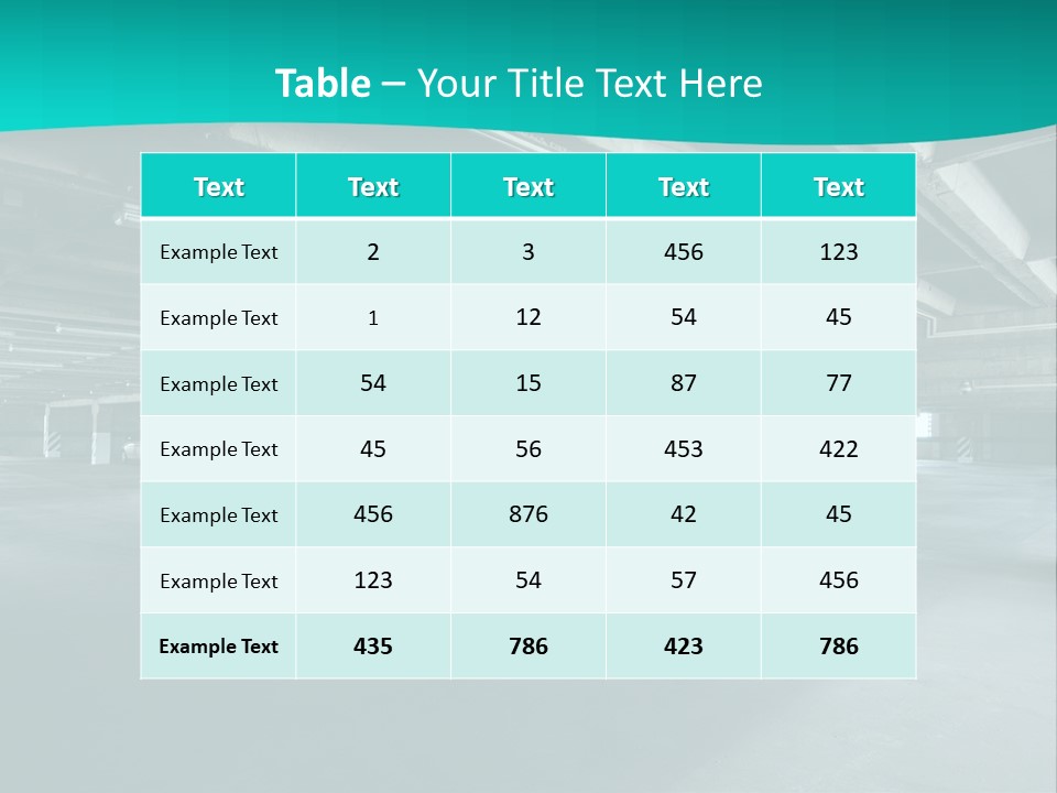 Indoor Asphalt City PowerPoint Template