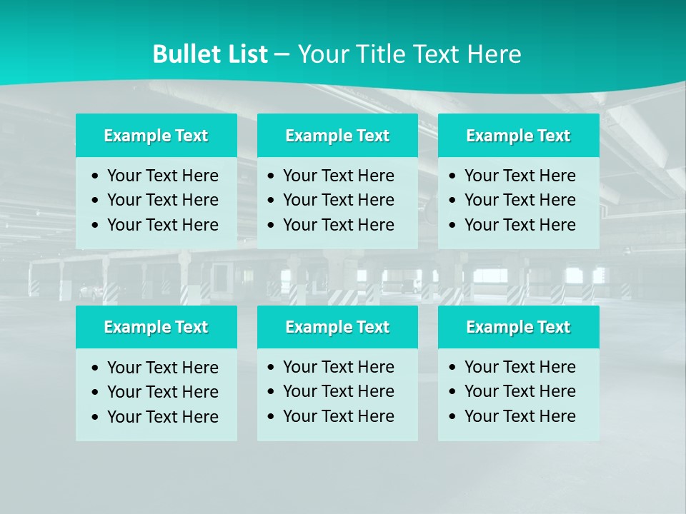 Indoor Asphalt City PowerPoint Template