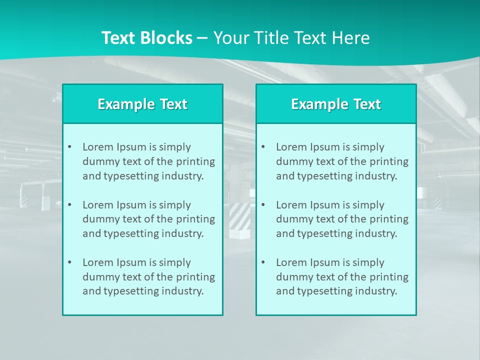 Indoor Asphalt City PowerPoint Template