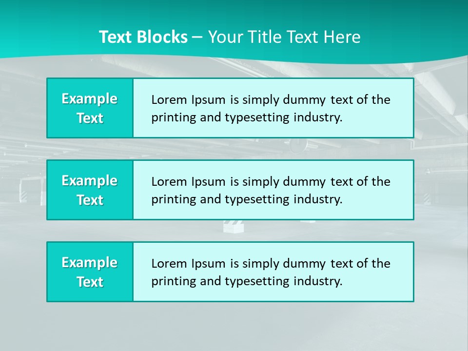 Indoor Asphalt City PowerPoint Template
