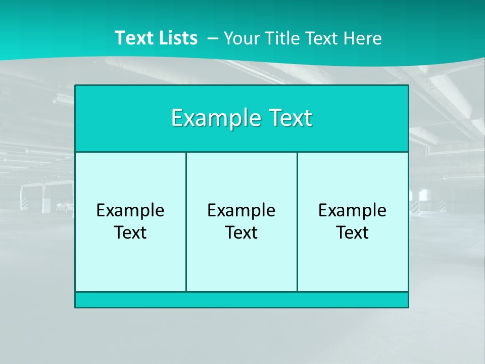 Indoor Asphalt City PowerPoint Template