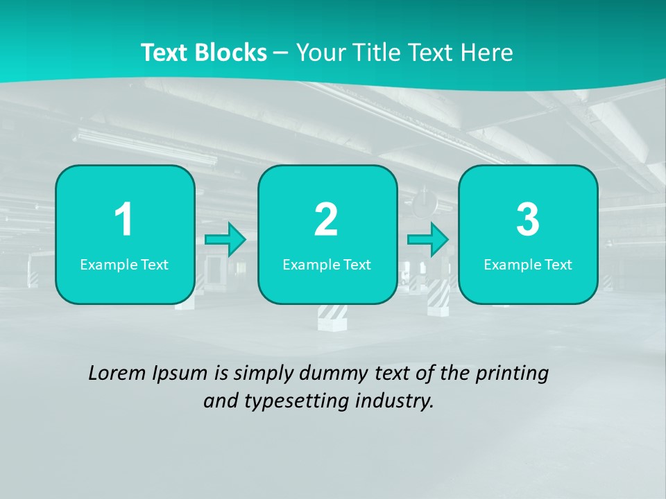 Indoor Asphalt City PowerPoint Template