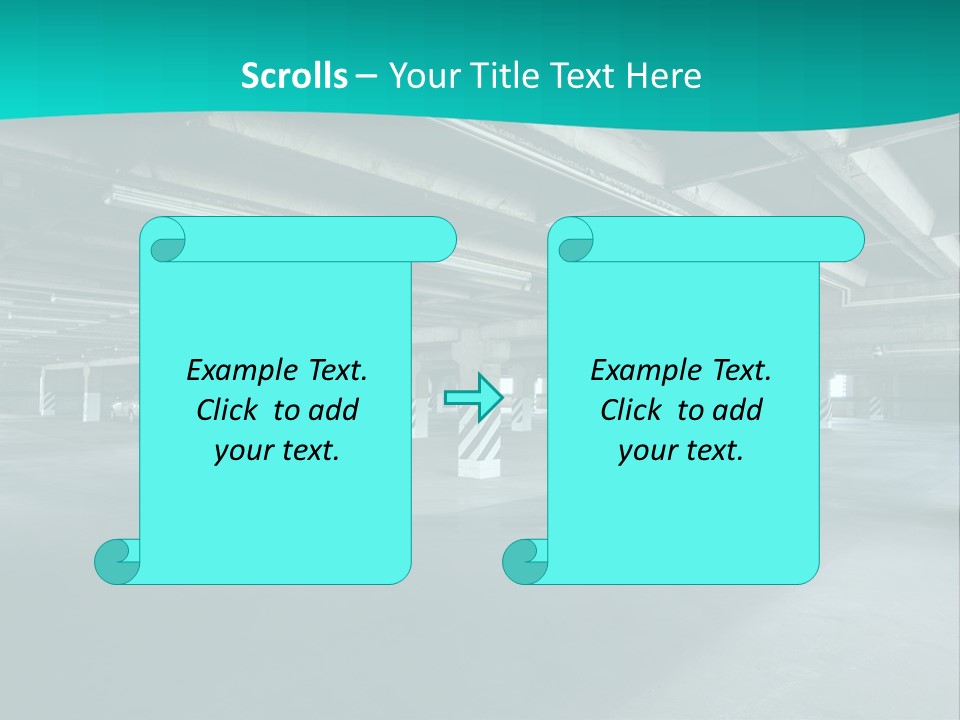 Indoor Asphalt City PowerPoint Template