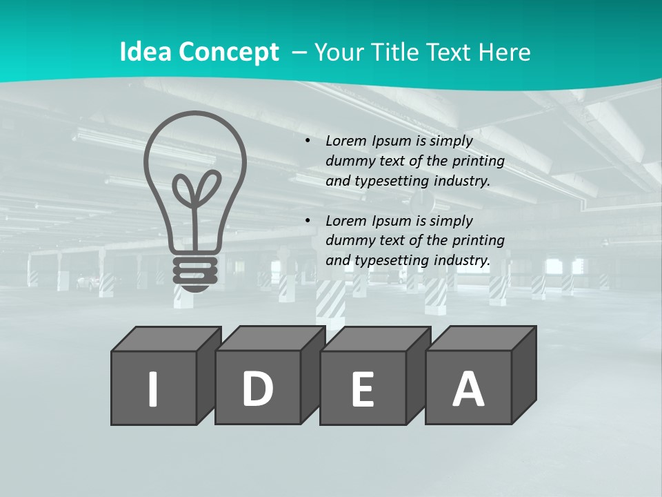 Indoor Asphalt City PowerPoint Template