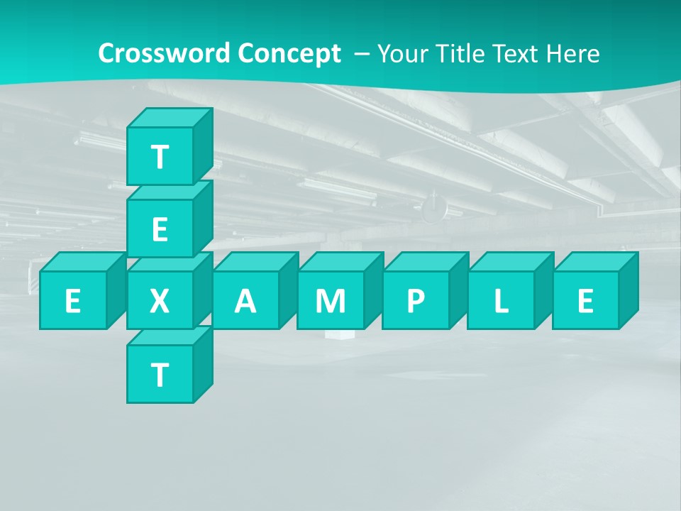 Indoor Asphalt City PowerPoint Template