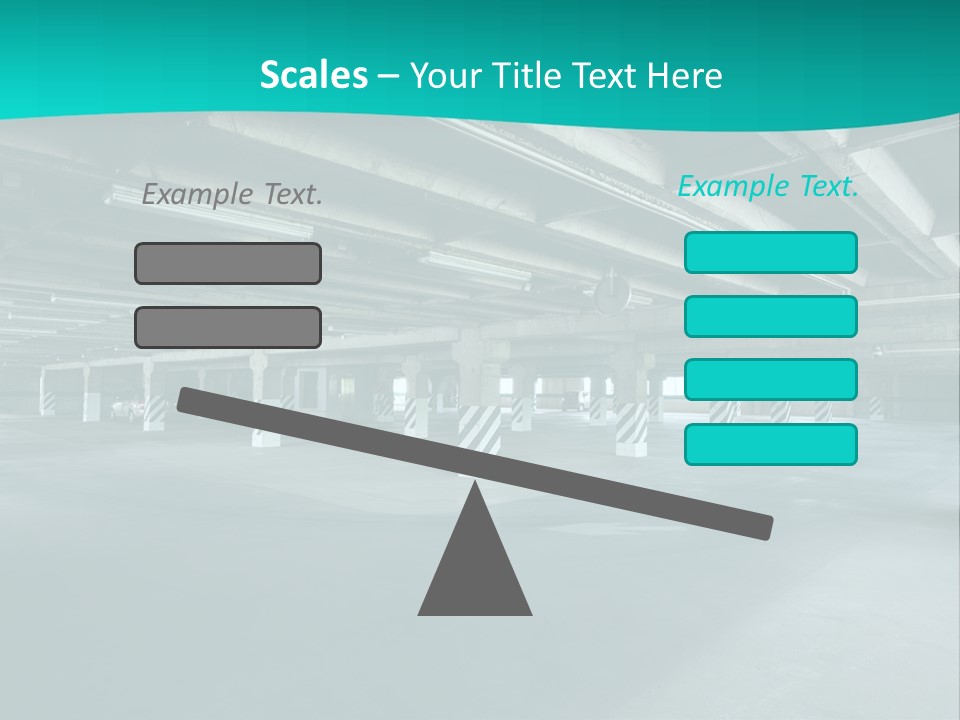 Indoor Asphalt City PowerPoint Template