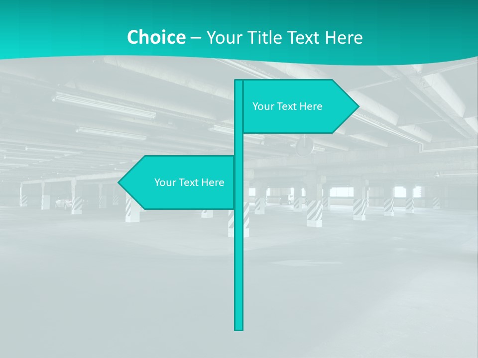 Indoor Asphalt City PowerPoint Template