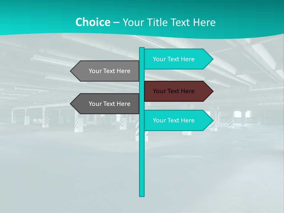 Indoor Asphalt City PowerPoint Template