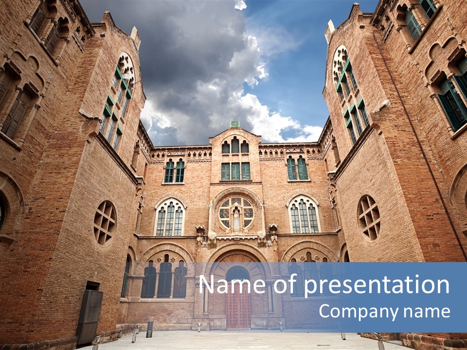 Front Heritage Landmark PowerPoint Template