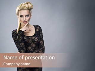 Vogue Girl Hot PowerPoint Template