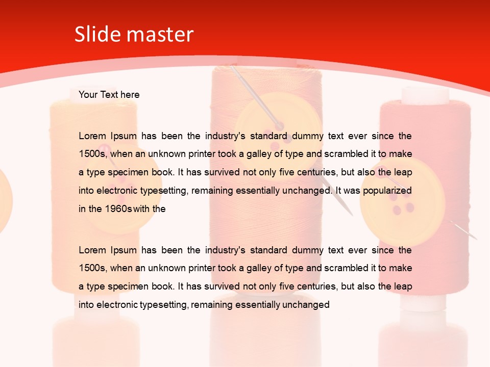 Single Spool Yarn PowerPoint Template