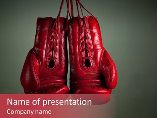 Kickboxing Hit Thai PowerPoint Template