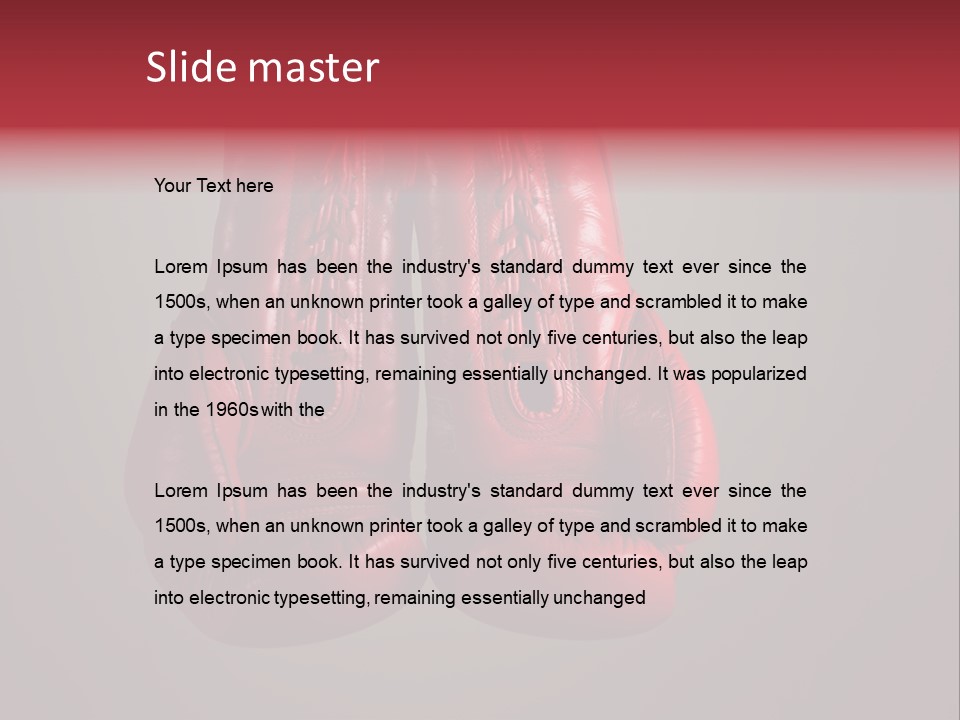 Kickboxing Hit Thai PowerPoint Template