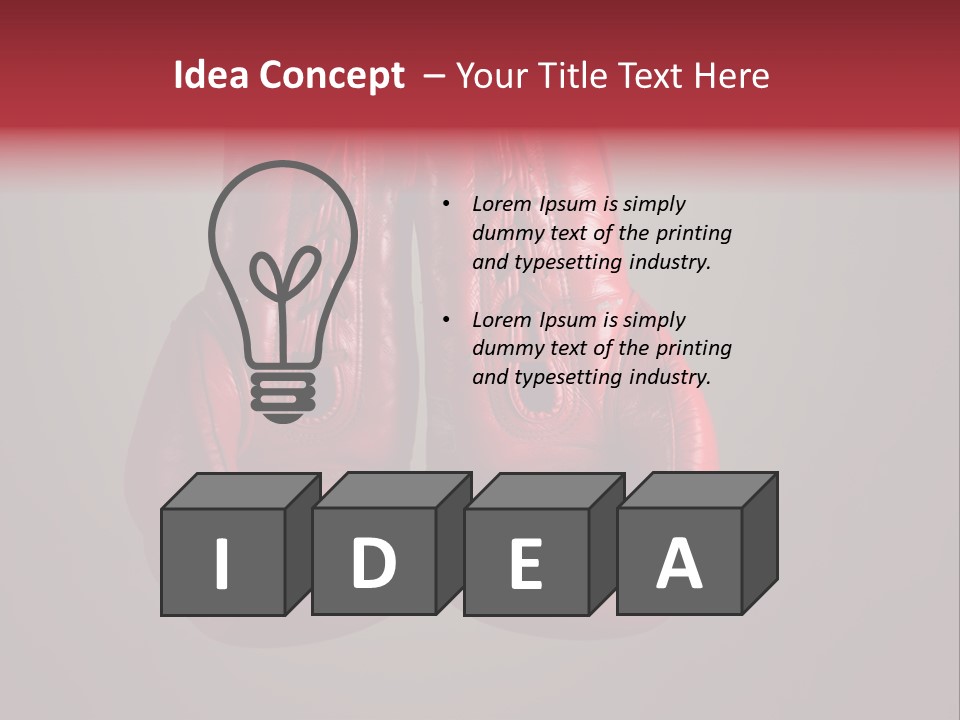Kickboxing Hit Thai PowerPoint Template