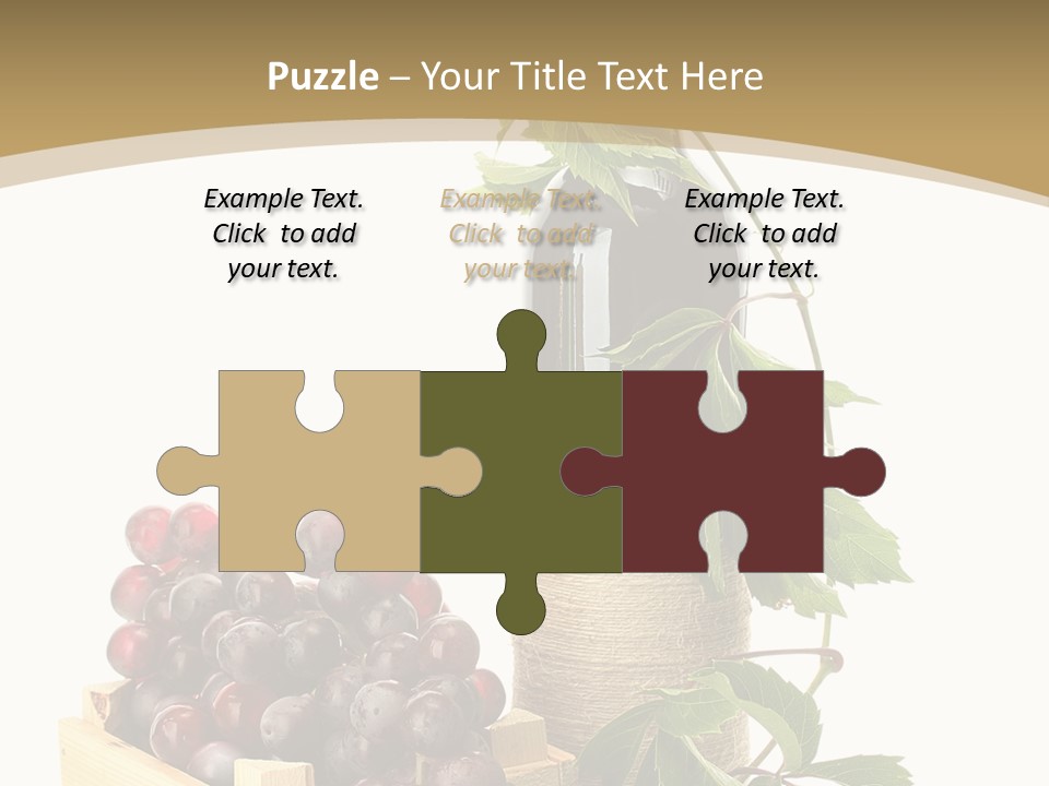 Bottle Still Wooden PowerPoint Template