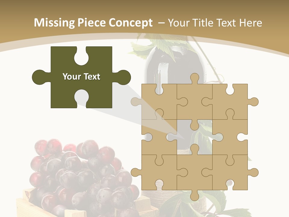 Bottle Still Wooden PowerPoint Template