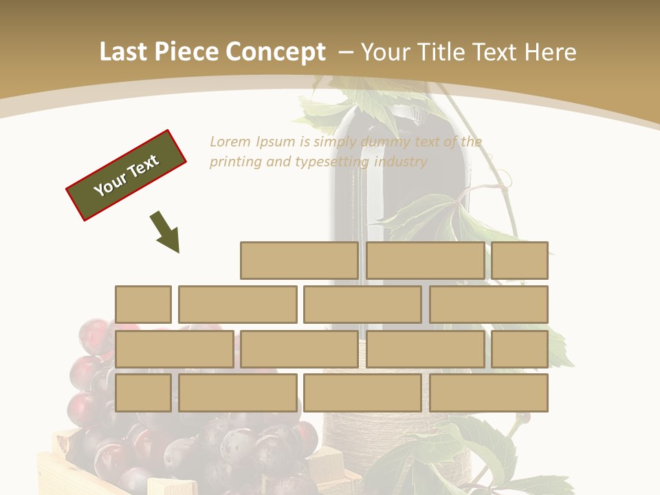 Bottle Still Wooden PowerPoint Template