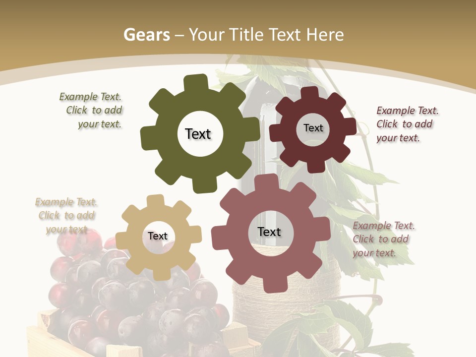 Bottle Still Wooden PowerPoint Template