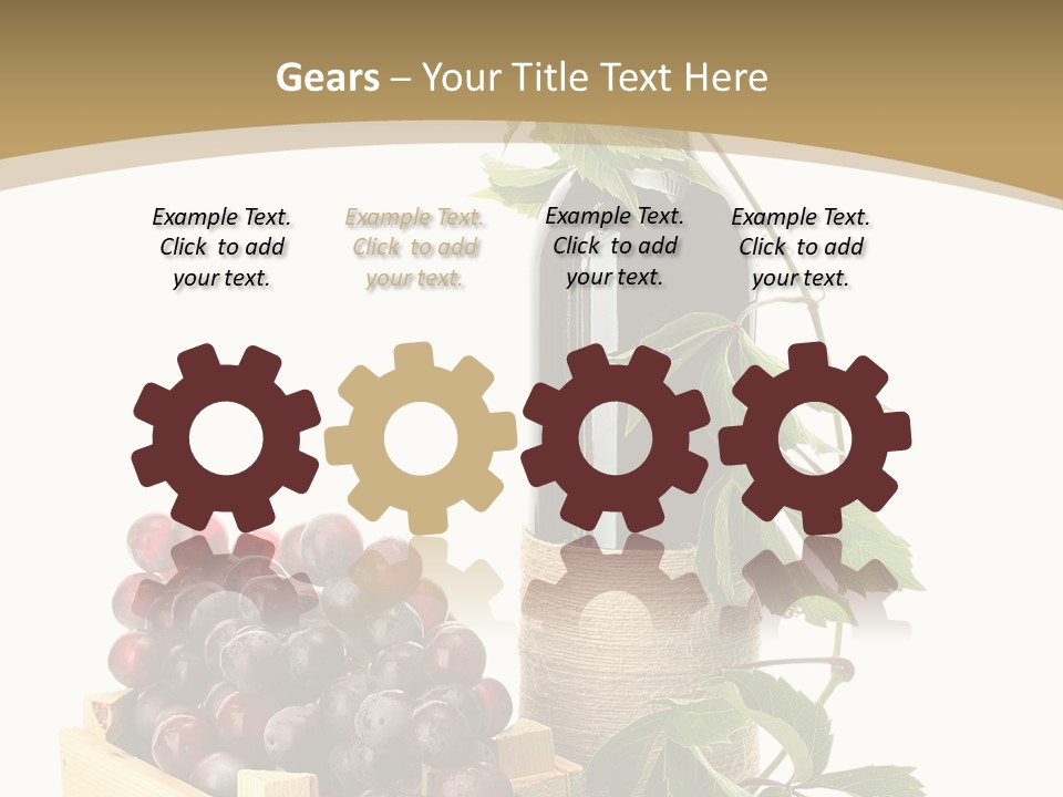 Bottle Still Wooden PowerPoint Template