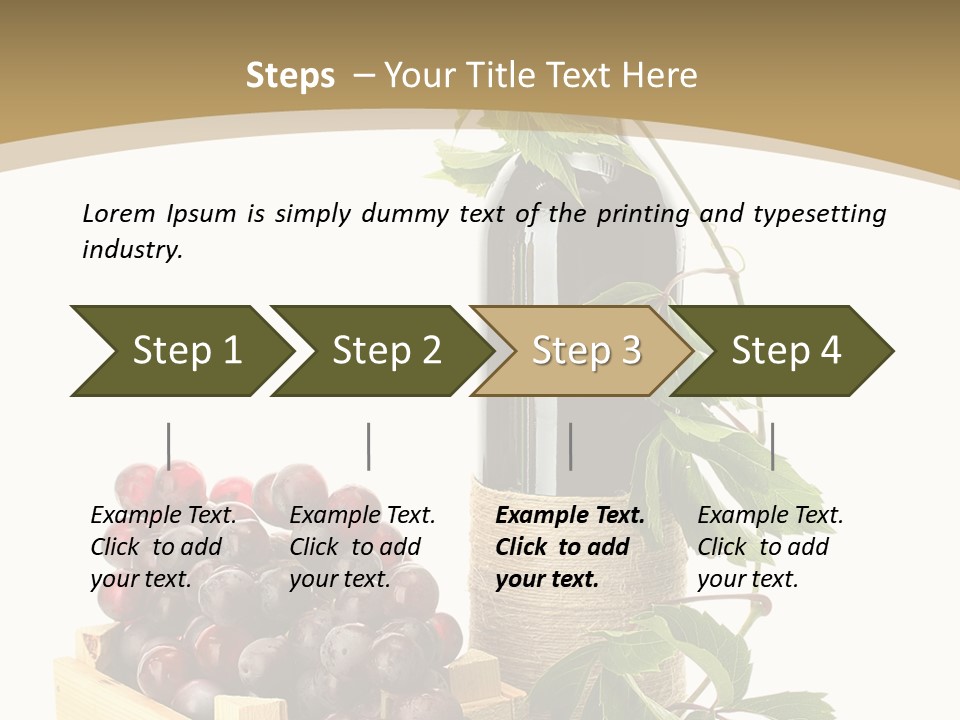 Bottle Still Wooden PowerPoint Template