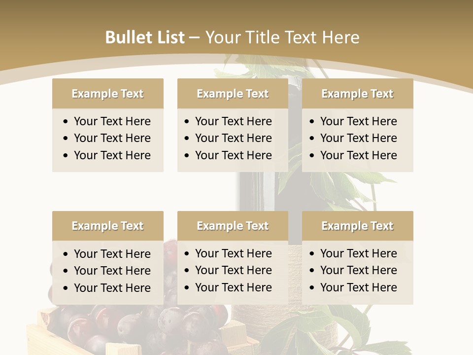 Bottle Still Wooden PowerPoint Template