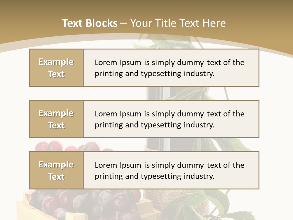 Bottle Still Wooden PowerPoint Template