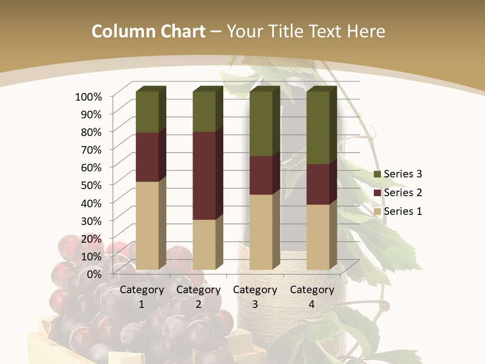 Bottle Still Wooden PowerPoint Template