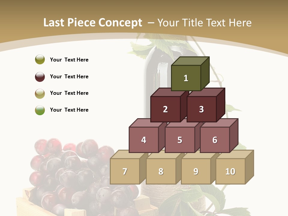 Bottle Still Wooden PowerPoint Template