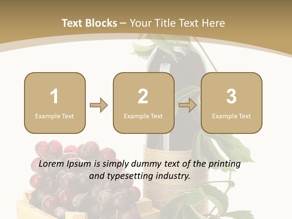 Bottle Still Wooden PowerPoint Template