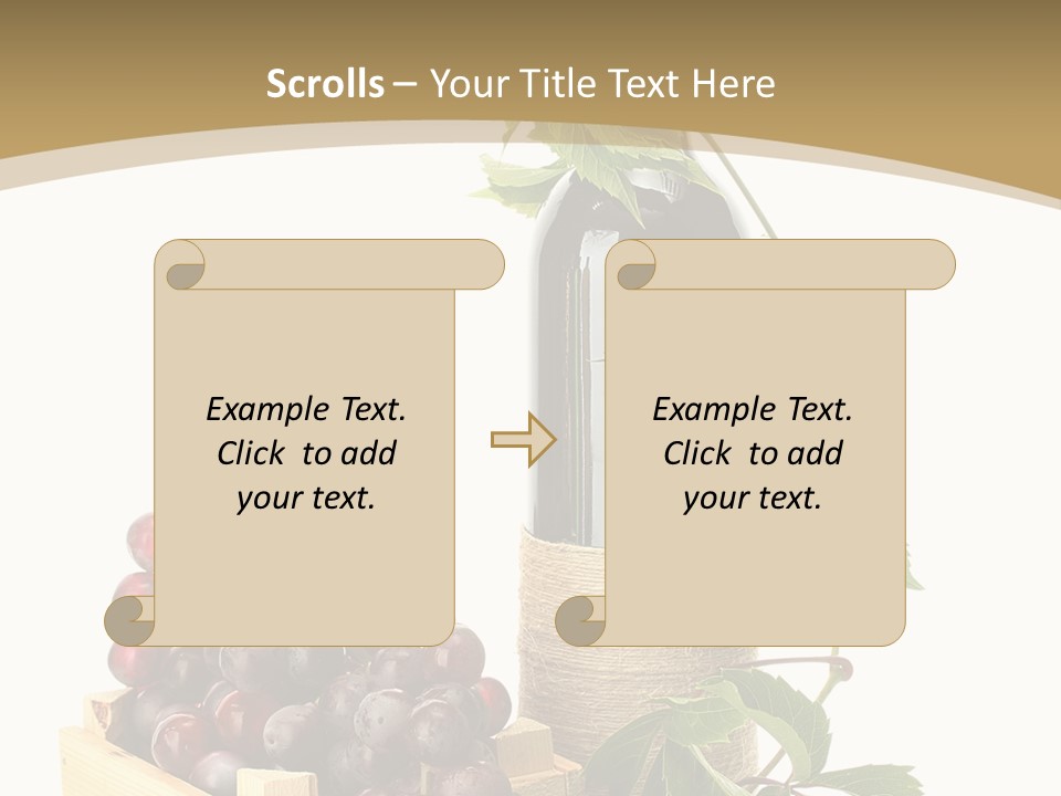 Bottle Still Wooden PowerPoint Template