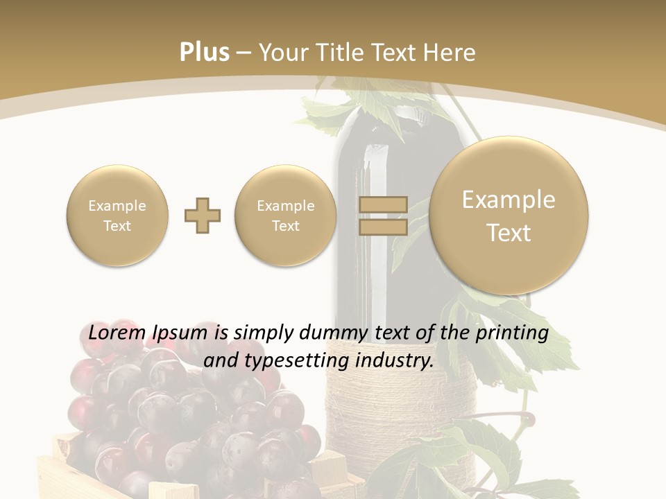 Bottle Still Wooden PowerPoint Template