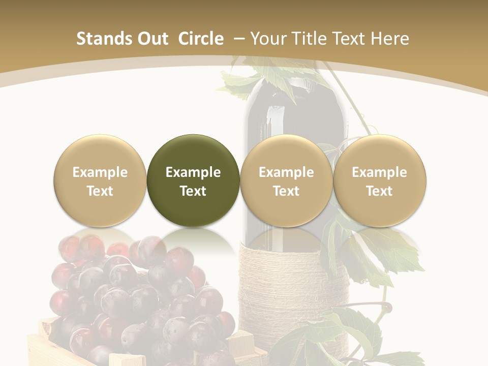 Bottle Still Wooden PowerPoint Template