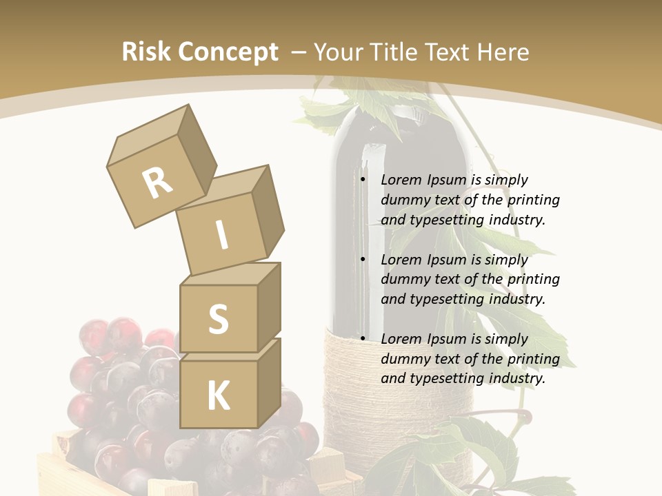 Bottle Still Wooden PowerPoint Template