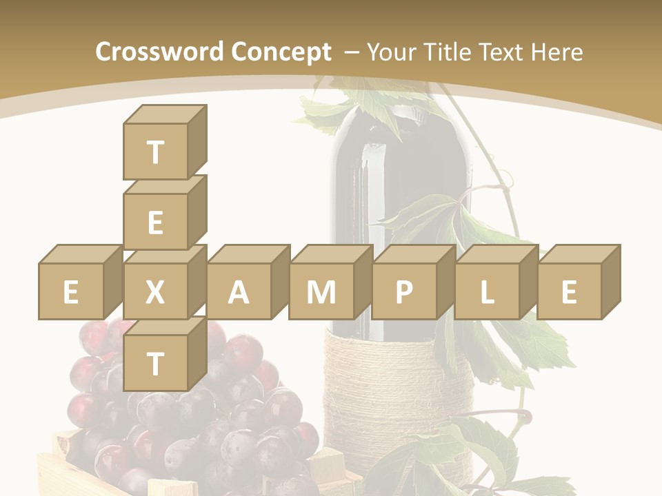 Bottle Still Wooden PowerPoint Template