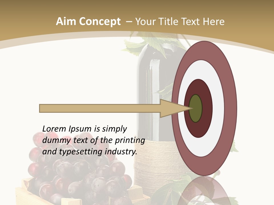 Bottle Still Wooden PowerPoint Template